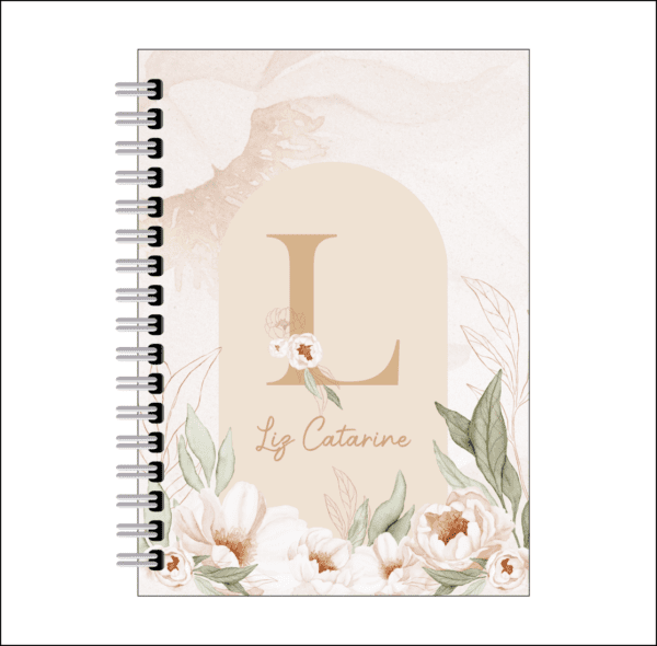 Agenda Alfabeto floral III