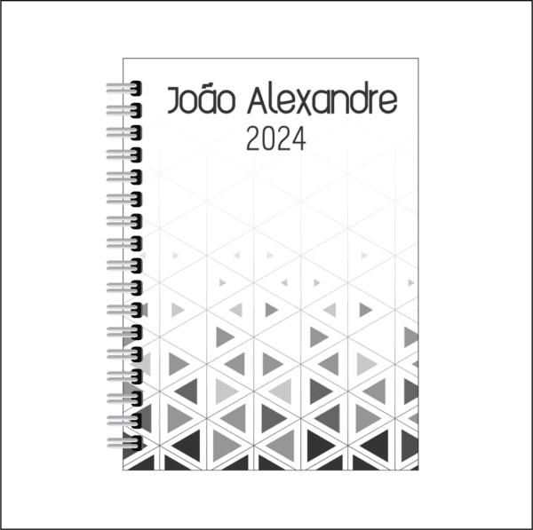 Coleção Agenda masculina white/black