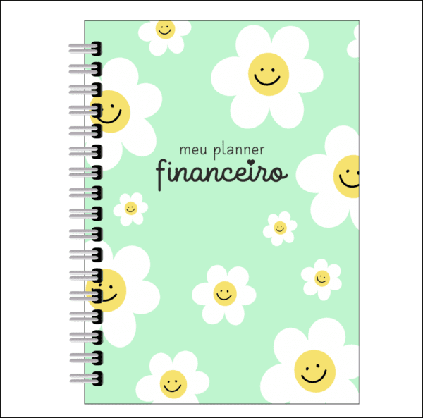 Planner financeiro Floral