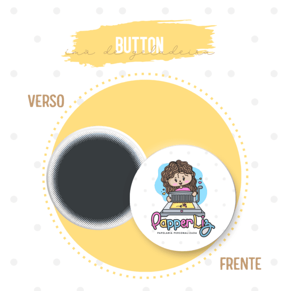 Botton imã de geladeira 38mm personalizado