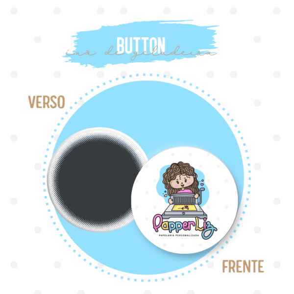 Botton imã de geladeira 55mm personalizado